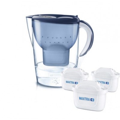 Фильтр-кувшин BRITA Marella XL Синий + 3 картриджа Фильтр-кувшин BRITA Marella XL Синий + 3 картриджа